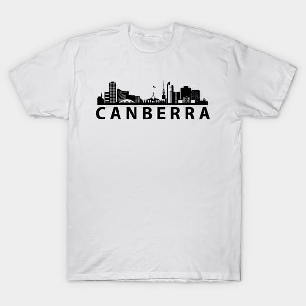 Canberra Skyline T-Shirt by Elenia Design